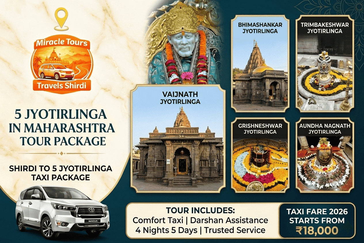 5 Jyotirlinga in Maharashtra History and Tour Sai Miracle